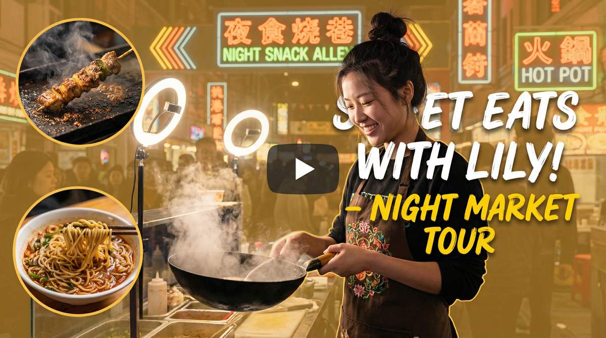 玩物社区夜市美食视频